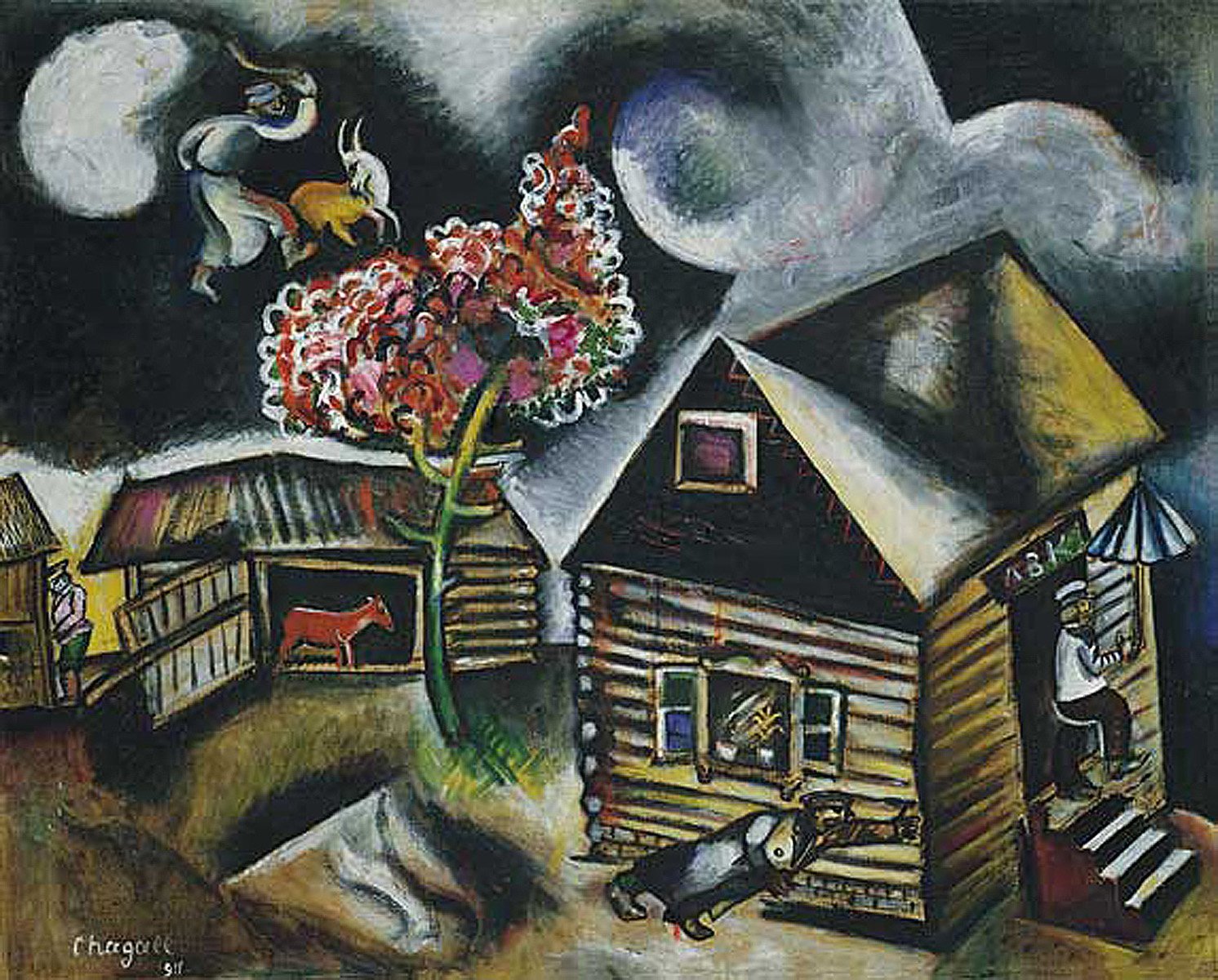 chagall rain 1911