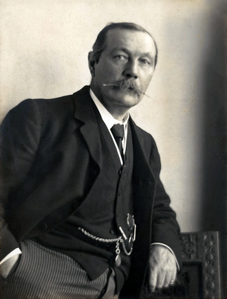 330px Arthur Conan Doyle by Walter Benington 1914